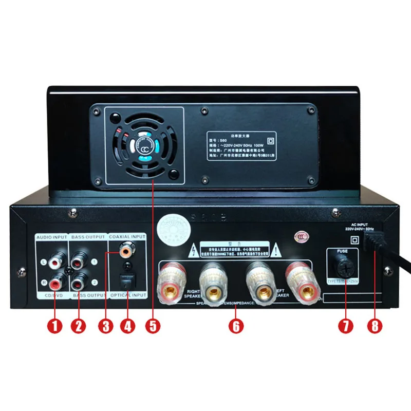 Lyele аудио 6H3N вакуумный трубчатый Усилитель Hifi усилитель высокой мощности 100 Вт * 2