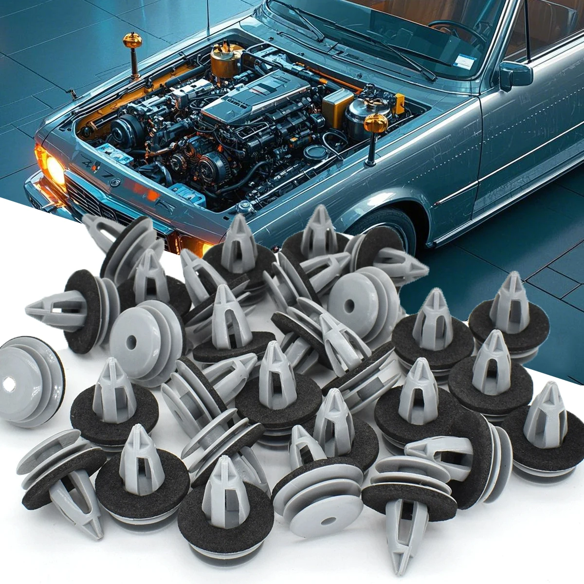 

10/20/30/40/50 шт. накладка на дверную панель автомобиля, крепежный зажим для BMW E88 F45 E36 E46 E90 E91 F32 F33 F82 E60 E61 X1 51418224781