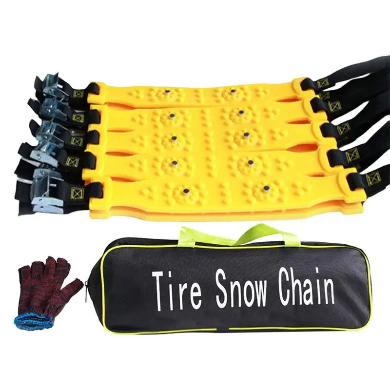 

Snow Tire Chains 10PCS Anti Skid Cable Tire Chains Adjustable Tire Width Thickening Tire Chain Universal Winter Driving Security