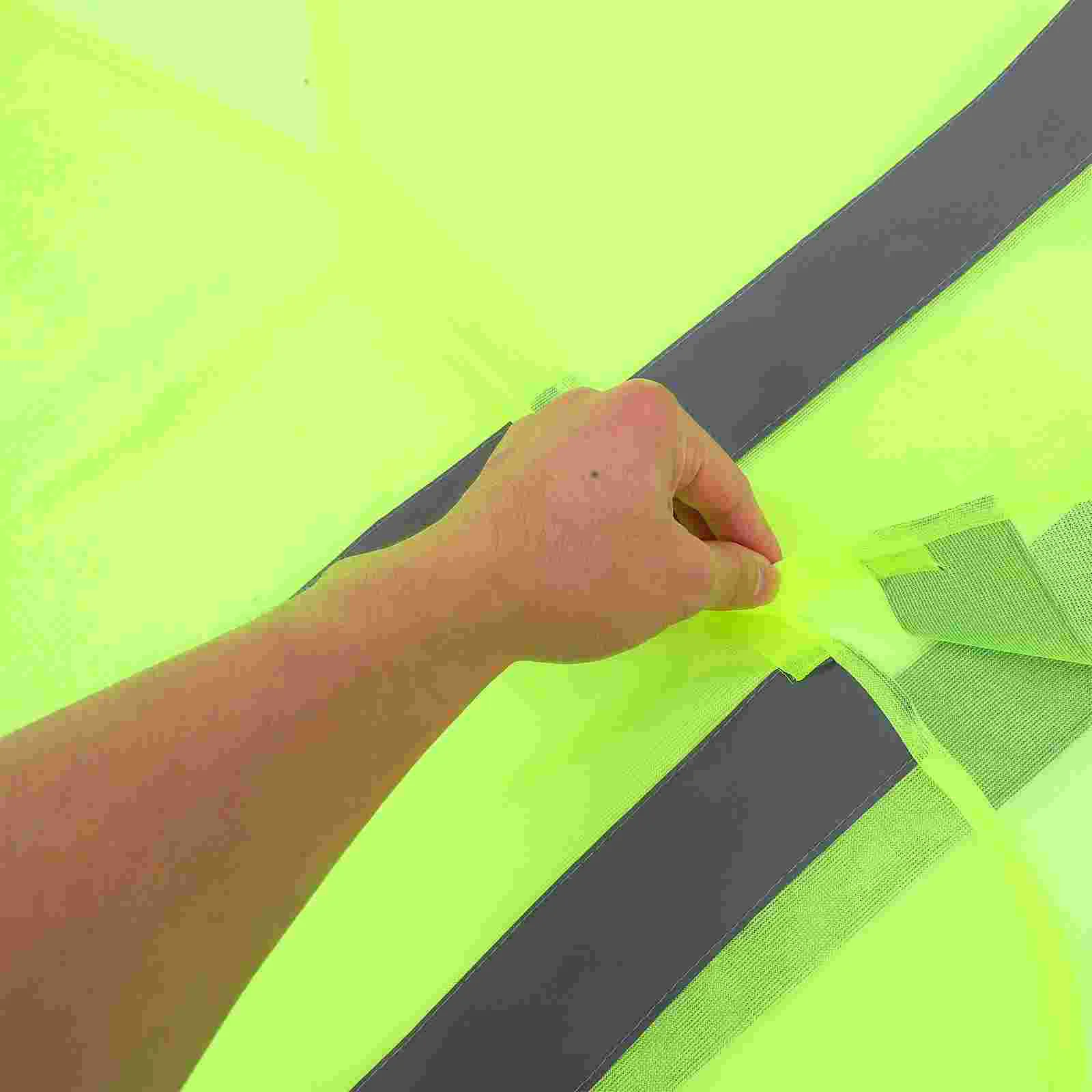 4 PCS High Visibility Cycling Riding Vests Reflective Safety Jackets for Outdoor Construction Work Road Traffic San