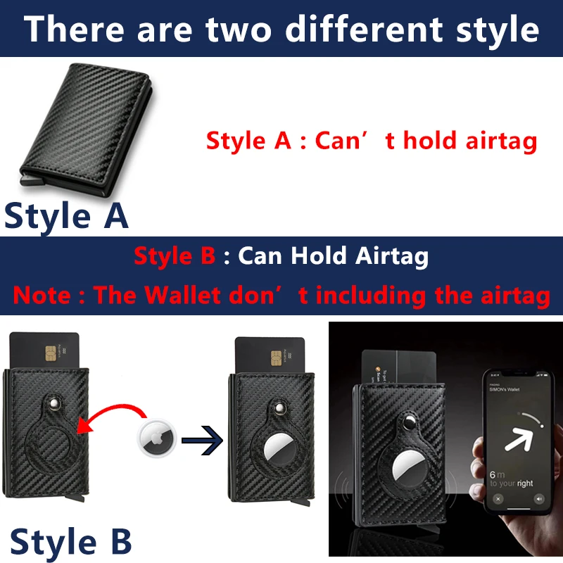 Мужской тонкий бумажник из углеродного волокна с Rfid-защитой | Багаж и сумки