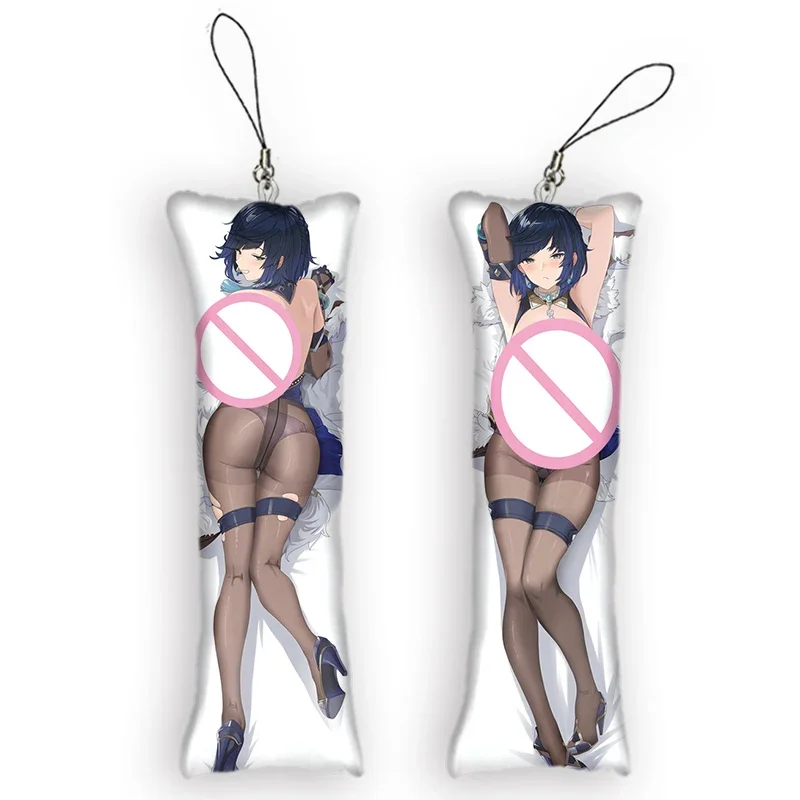 Новая мода Genshin Impact Yelan мини-подушка подвески аниме Dakimakura брелок украшение сумка