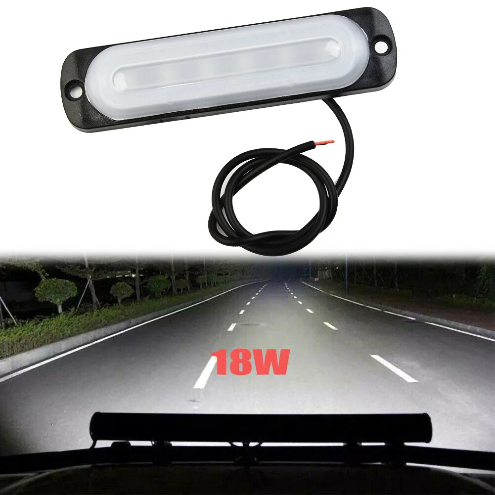

12V 24W White 6LED Car Truck Fog Light Lamp Off-Road Safety Urgent Signal LED Light Bar Working Light Driving Headlights