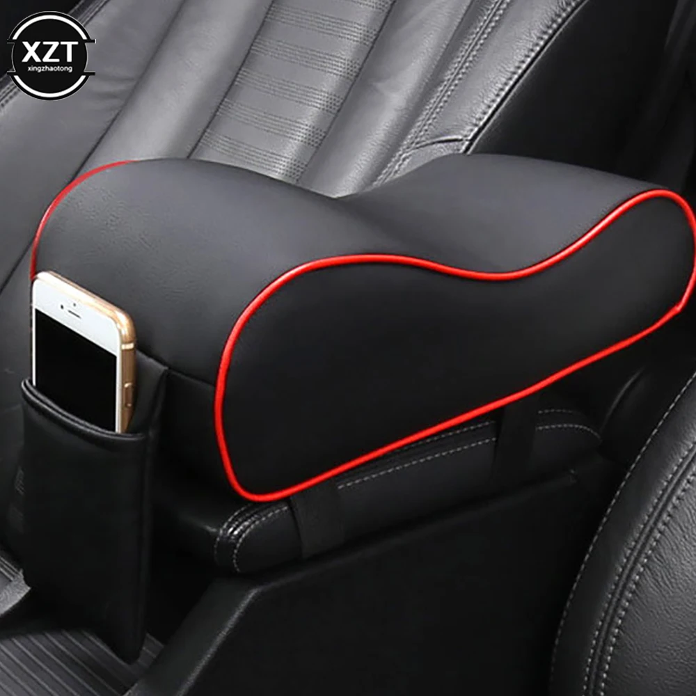 

Car Memory Foam Armrest Cushion Center Console Armrest Pillow With Mobile Phone Holder Storage Bag Car Armrest Box Mat Pad