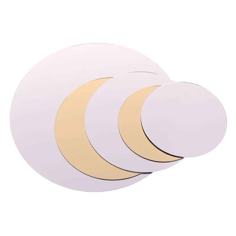 Круглая квадратная зеркальная стеклянная подставка сделай сам акриловая