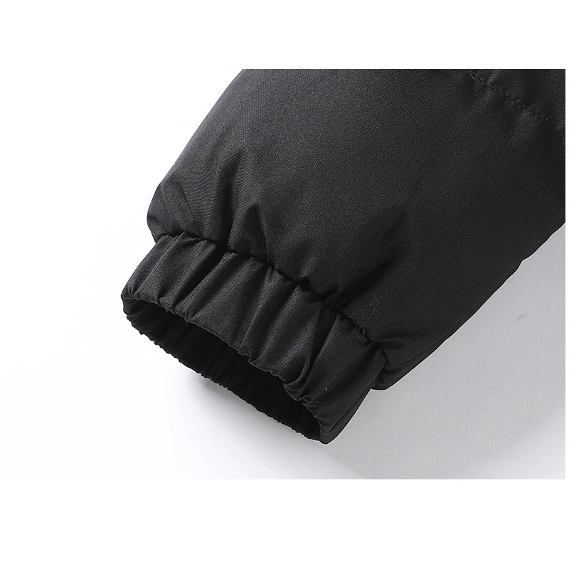 2022 HAZZYS New High Quality Couple Down Jackets Zip Warm Thicken Padded Cotton Coat Winter  Stand Collar Men's Outwear