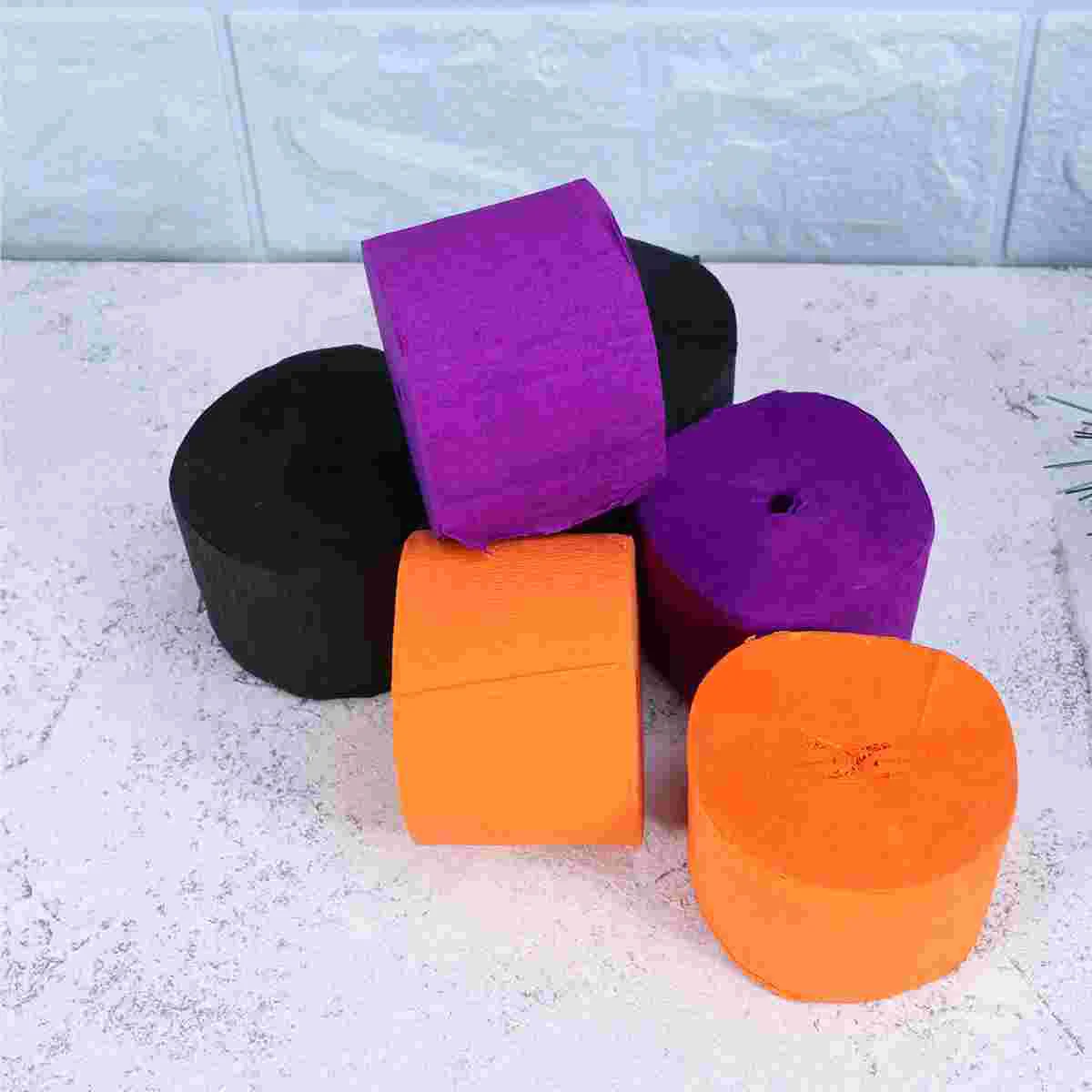 

Paper Crepe Streamers Partystreamer Ribbons Decorroll Decorative Orange Candyland Diy Ribbon Rolls Black