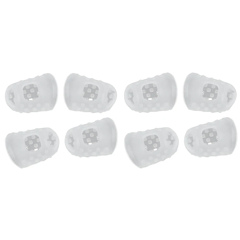 

8 Pcs New Soft Silicone Guitar Thumb Finger Picks Protector Fingertips, 4 Pcs (Transparent M) & 4 Pcs (Transparent L)