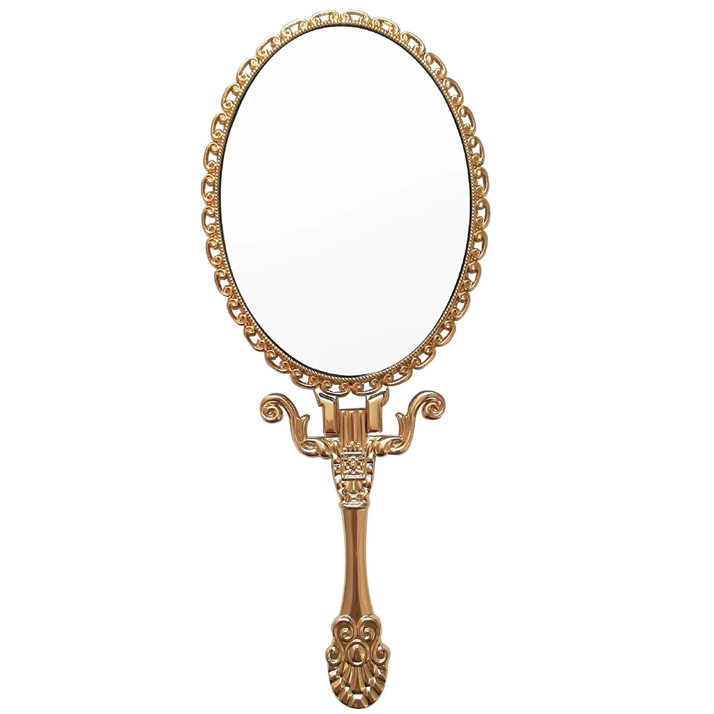 

1pc Makeup Tool Vintage Makeup Mirror Makeup Supply Handheld Mirror for Lady Female