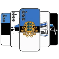 estonia flag phone cover hull for samsung galaxy s6 s7 s8 s9 s10e s20 s21 s5 s30 plus s20 fe 5g lite ultra edge