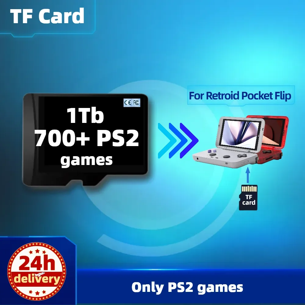 Карта памяти для карманного флип-карты Retroid Rp3 plus с 100000 + игры консоли эмулятора PS2