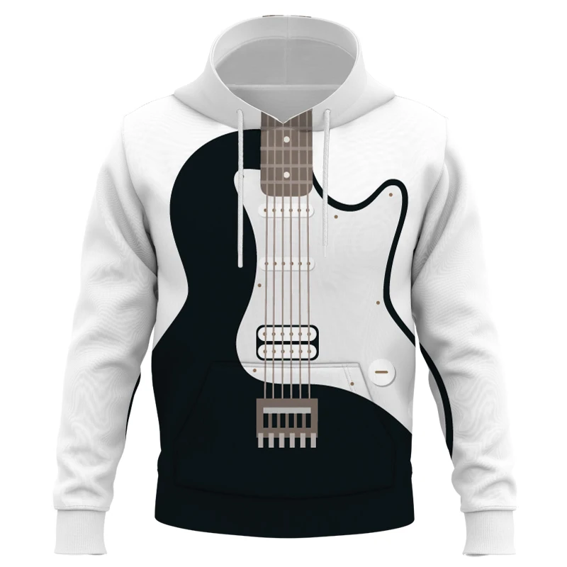 

2022 New Hoodies Musical Instruments 3D Print Hooded Sweatshirt Men Women Casual Fashion Pullover Hoodie Harajuku Girl Tops Coat