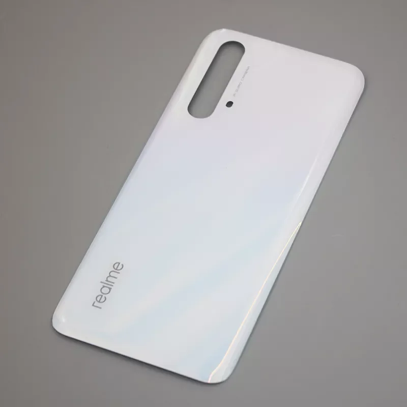 For OPPO Realme X3 RMX2142 SuperZoom r Back Cover White Glass Rear Door Housing Replacement Repair Parts With Logo +Sticker 6.6& images - 6