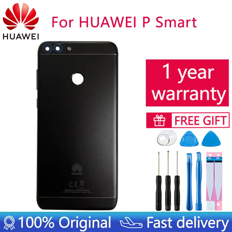 

Original For Huawei P Smart Back Battery Cover Rear Housing Case Add Camera Lens Replace For Huawei Enjoy 7S Smart Battery Cover