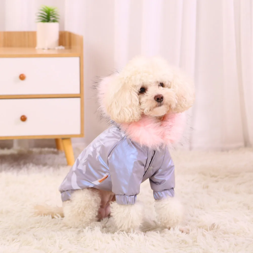 

Winter Waterproof Pet Coat Dog Cat Hoodie Clothes Winter Apparel Corgi Warm Clothing Dog Cat Jacket
