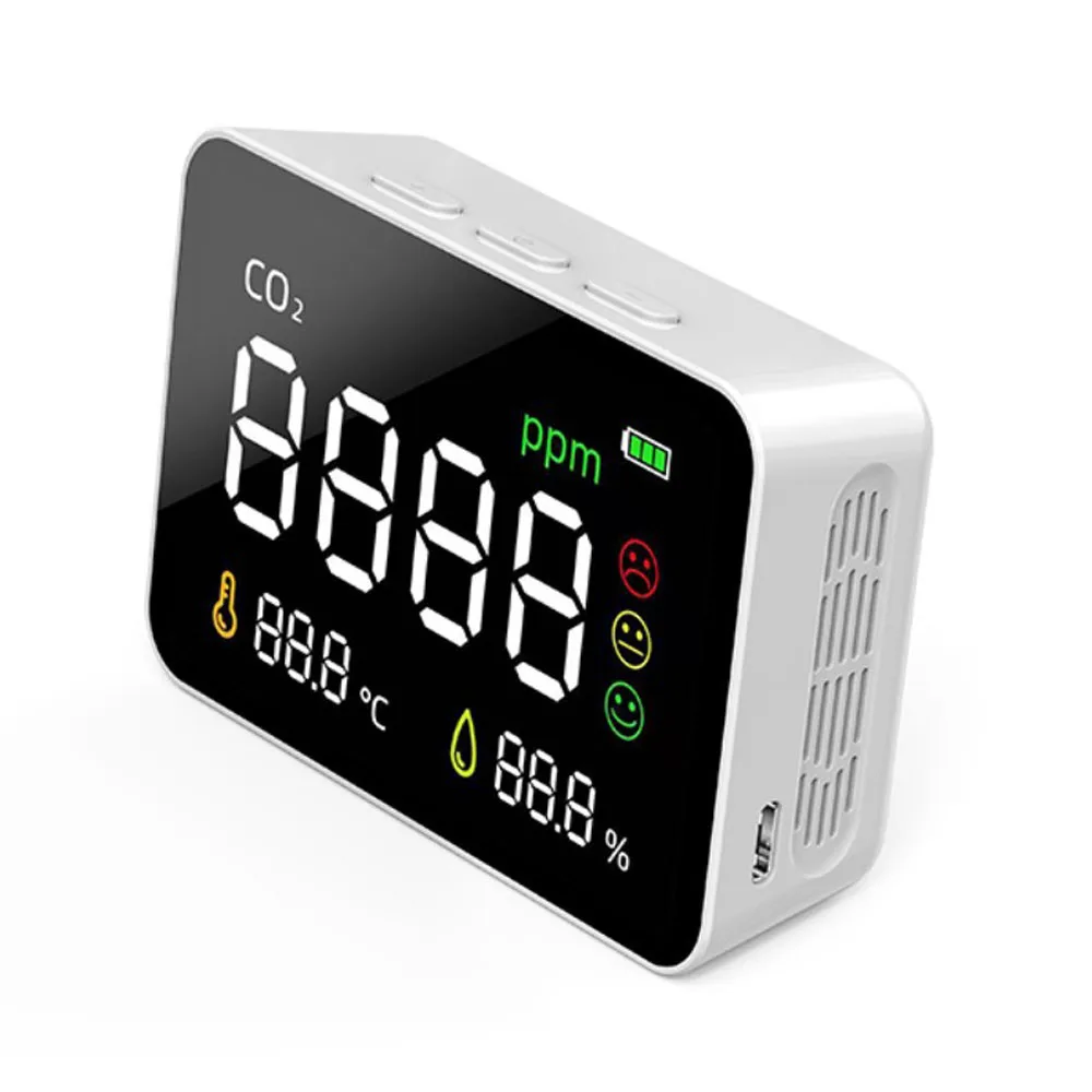 

Многофункциональный инфракрасный детектор CO2 NDIR, монитор качества воздуха, датчик CO2 с ЖК-экраном 3,5 дюйма, измеритель температуры и влажнос...