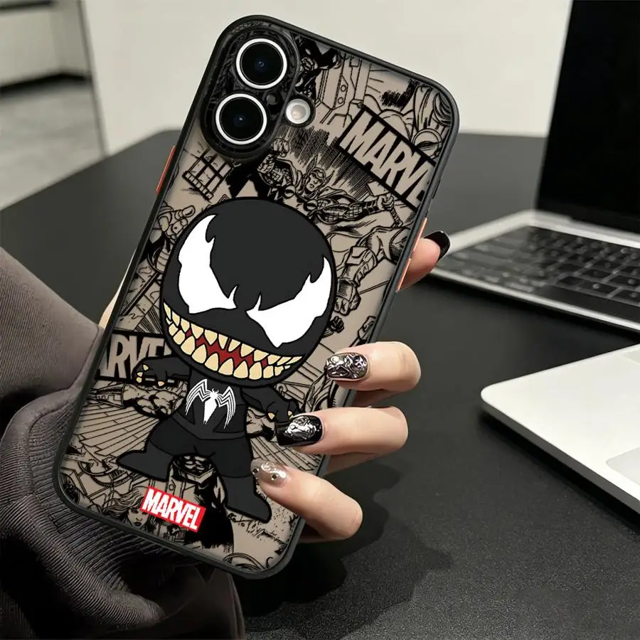 Фото Чехол Deadpool Venom для iPhone 17 Pro Max 15 17e 12 13 Mini Air 14 XS XR 11 16 Plus 7 8 SE, задняя крышка-накладка для телефона №4