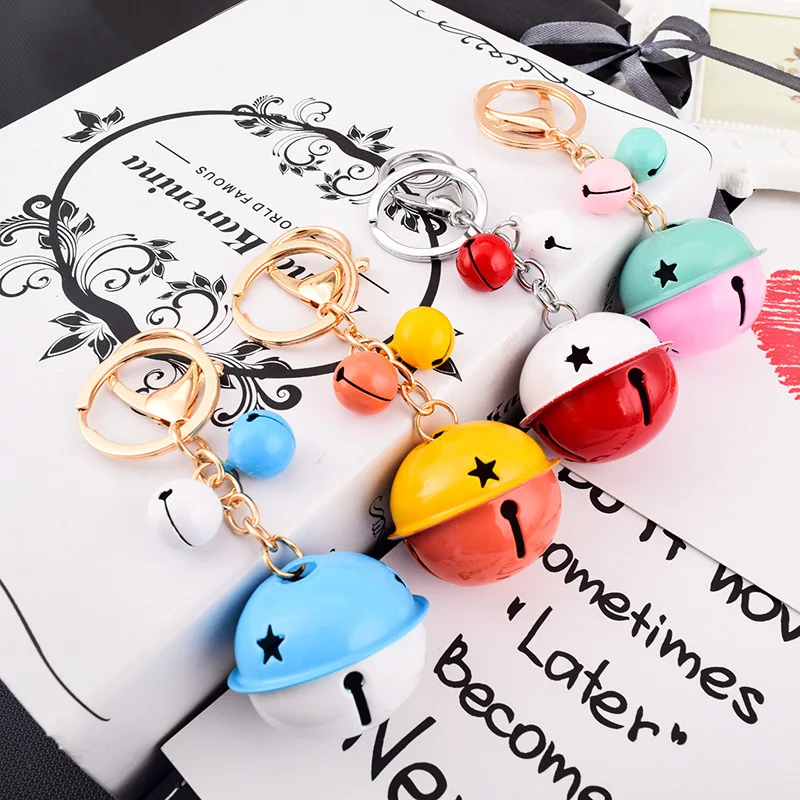 

Hot Selling Creative Cartoon Color Matching Bell Key Buckle