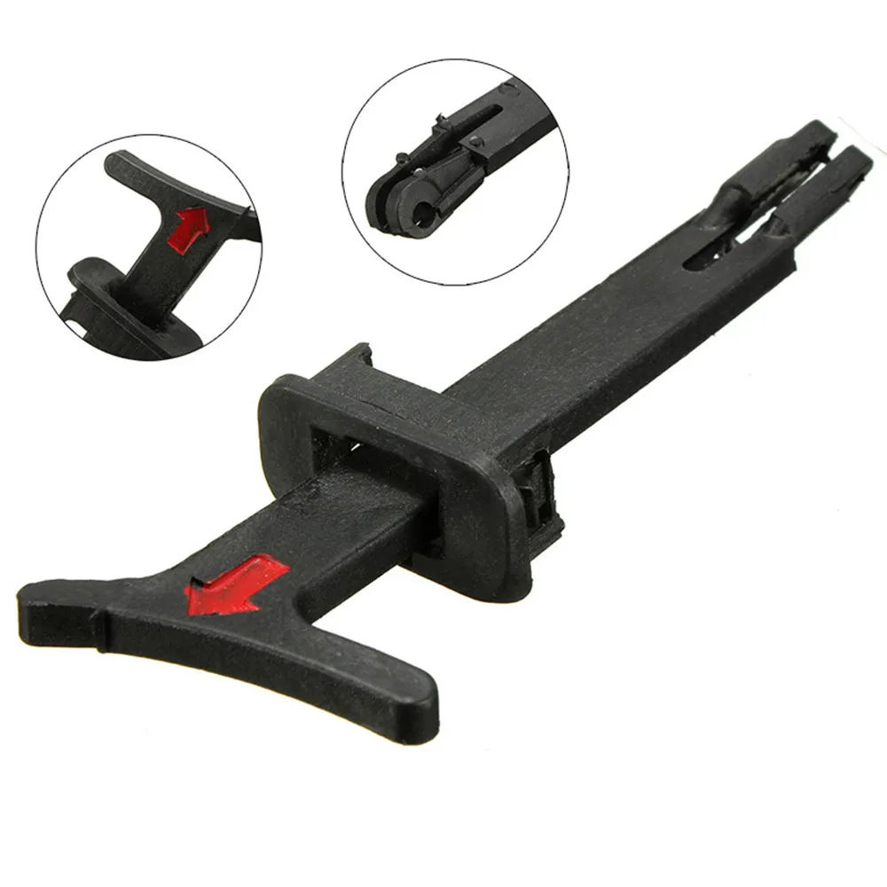 

2PCS/Set Black Bonnet Hood Release Rod Lock Latch Handle Pull Catch Clip 1J0823593C 1J5 823 593 C For VW Bora MK4 Golf 1998-2006