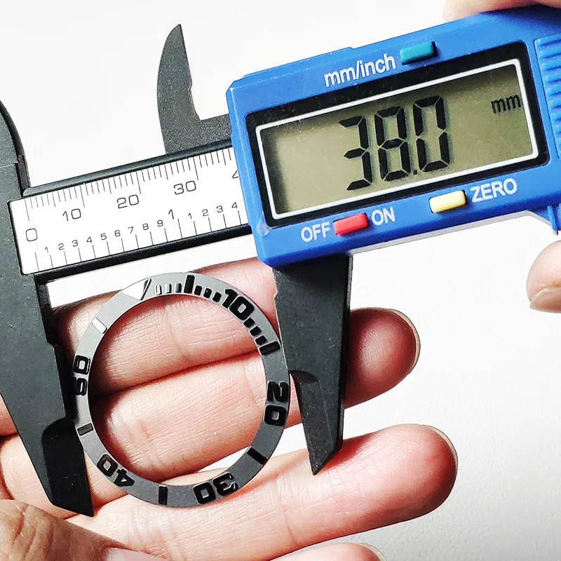 38mm Ceramic Bezel Tool Insert Watch Ring Fit For 40mm Yacht Style Men Watch Case Replace Accessories Parts With Stickers R Logo