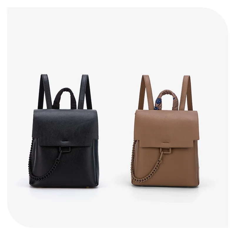 Backpack Women's 2022 New Fashion Large-Capacity One-Shoulder Handbags Niche All-match Western-Style Women's Casual Backpack