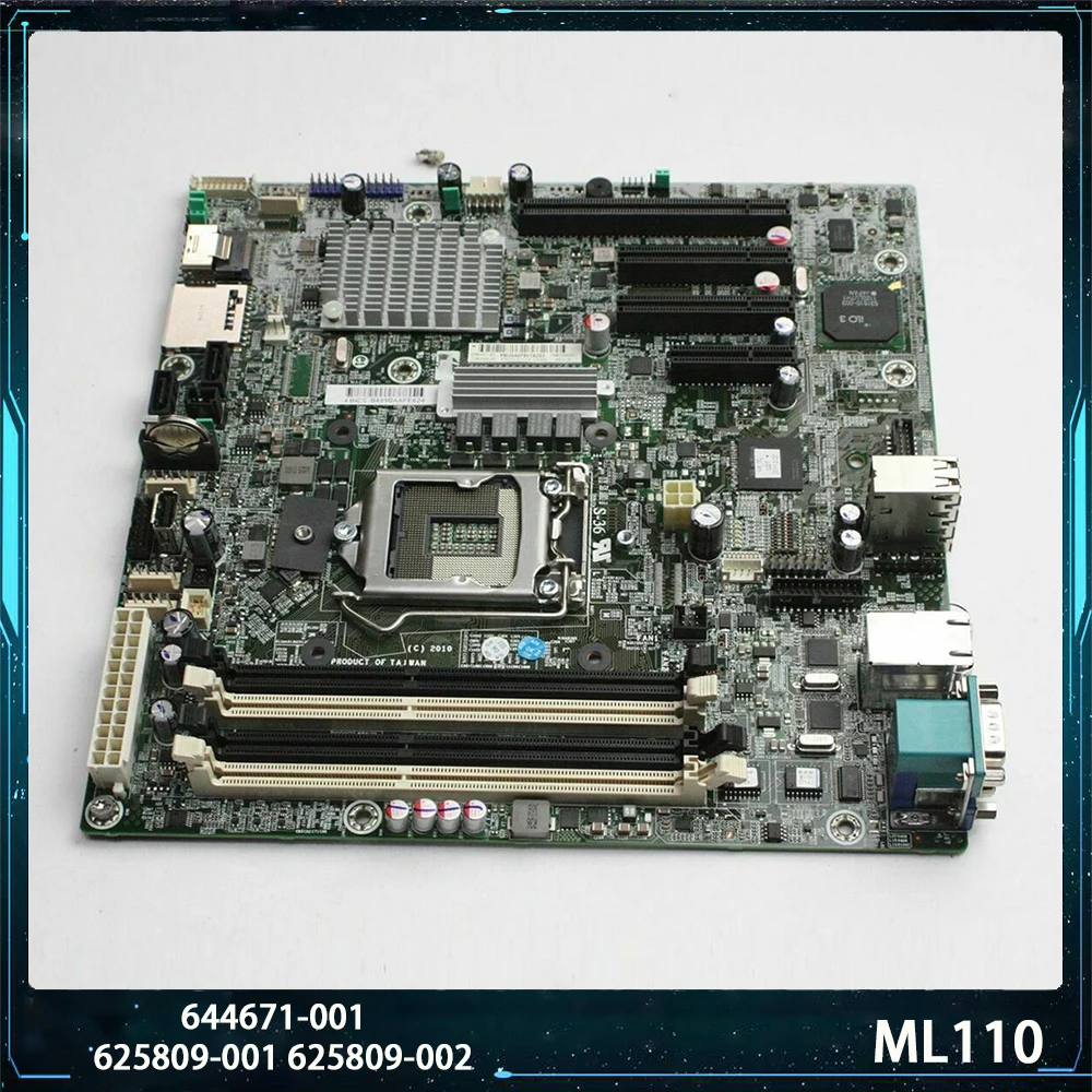 Для HP ML110 644671-001 625809-001 625809-002 Серверная материнская плата высокого качества полностью протестированная Быстрая доставка