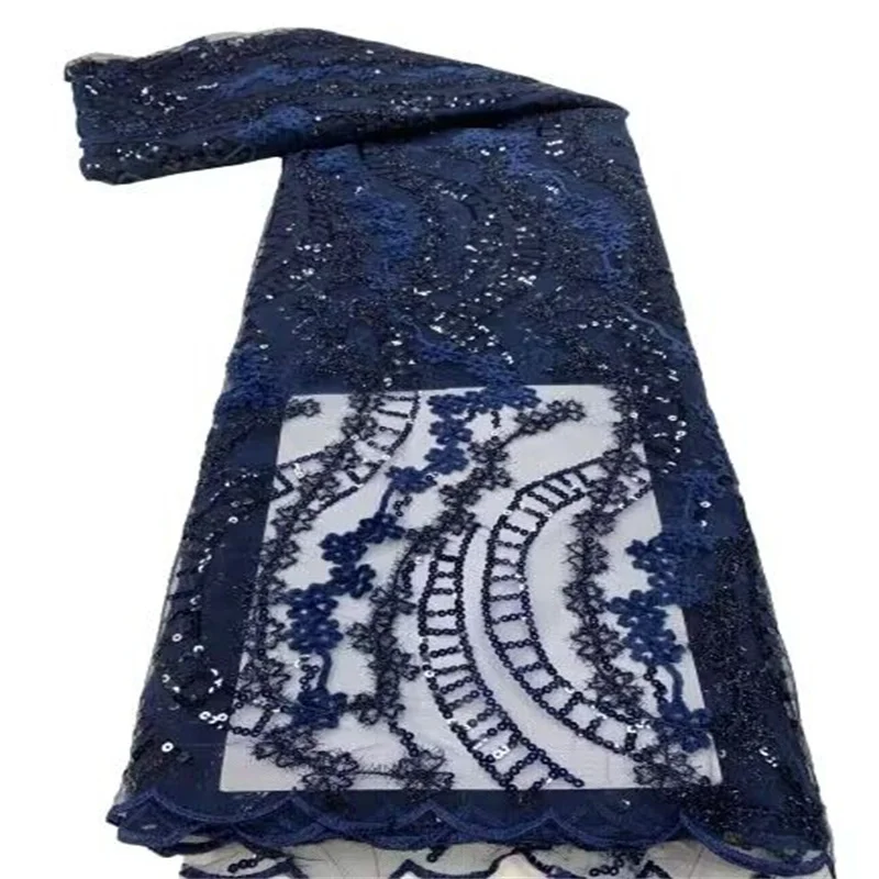 

Африканская кружевная ткань 2023 высокого качества, французская сетчатая кружевная ткань с блестками, нигерийские кружевные ткани для свадебного платья