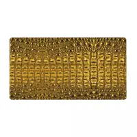 Gold Crocodile Skin Keyboard Carpet Mousepad Pattern Texture Large Gaming Rubber Computer Mouse pad