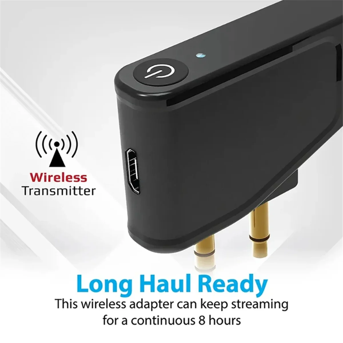 Bluetooth 5 3 Адаптер для авиакомпании самолета A2DP-передатчик беспроводных наушников