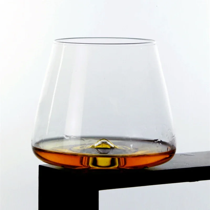Whiseddy Crystal Scotch Glass Whisky Rocks Glasses Tumbler Eddy Bottom Swirl Дизайнерская чашка для вина бара Verre