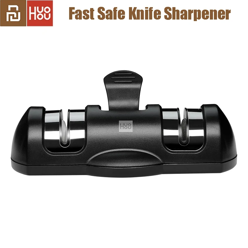 

Точилка для ножей Xiaomi Huohou, одной рукой, заточка для быстрых и острых ножей без тупых, высокая твердость, шлифовальный круг, присоска, дизайн