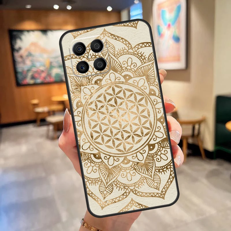 Чехол с цветочной мандалой для Huawei P30 Pro P50 P20 P40 Lite P Smart 2019 Nova 5T Honor 50 X7 X8 X9 |