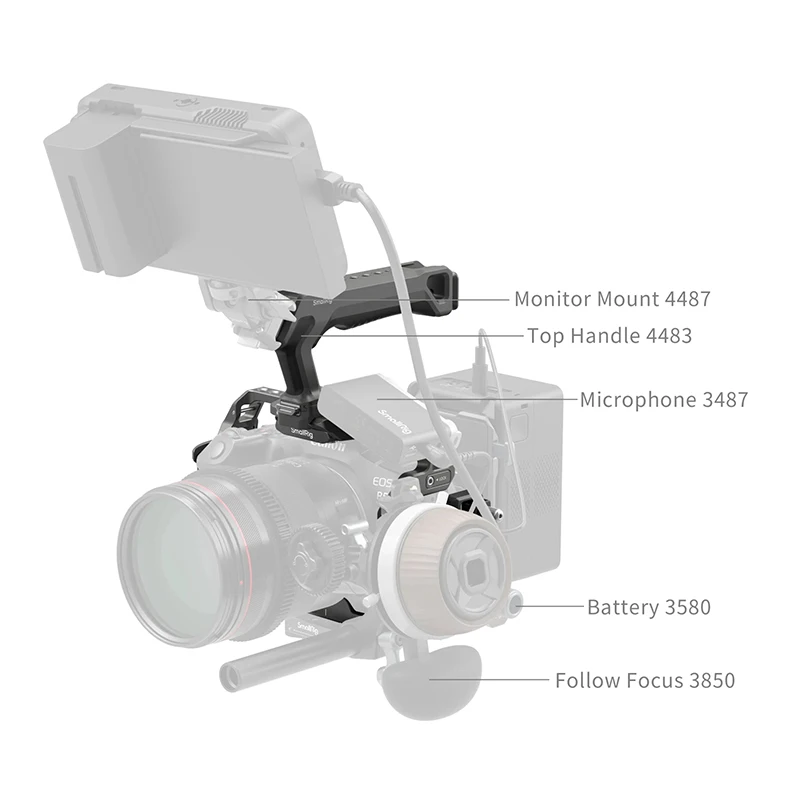 SmallRig 4975 4976 4977 4978 4983 5029 HawkLock набор Быстросъемных клетки и Черная Мамба комплект для