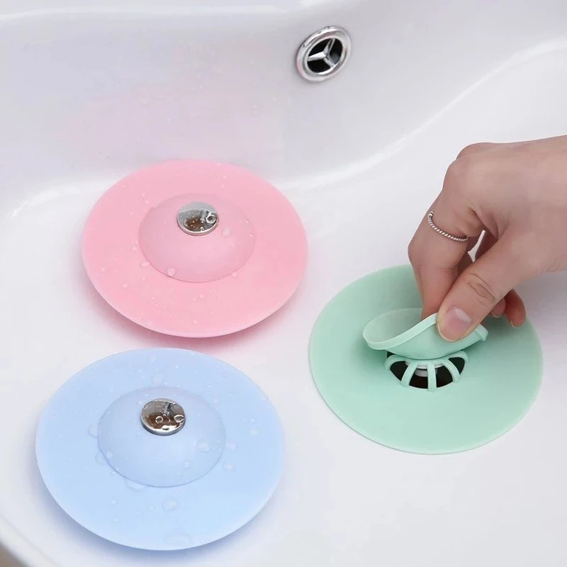 Силиконовая дренажная пробка для ванной комнаты сетчатый фильтр слива в
