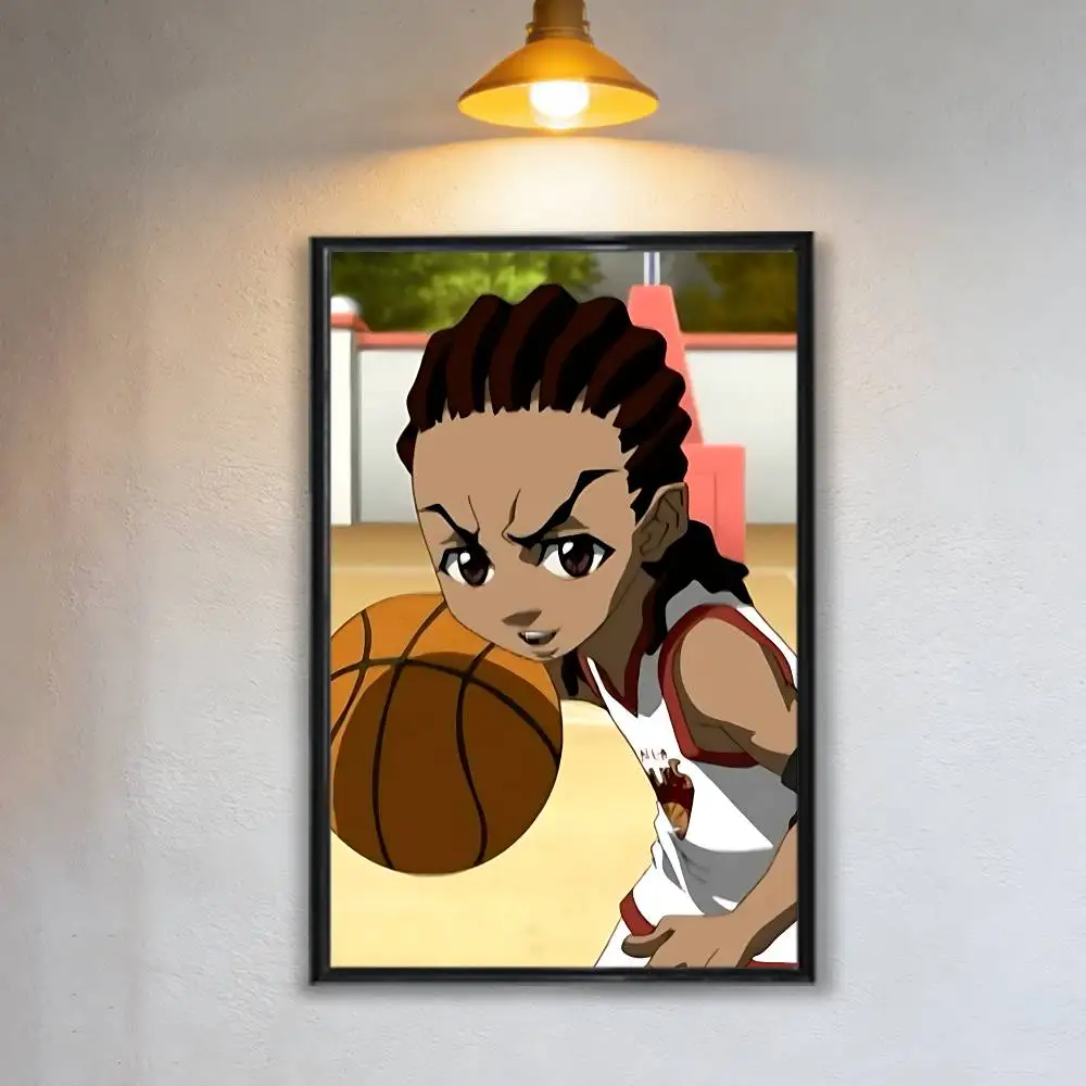 Фото Постер Trend Huey Freeman Boondocks HD Art, самоклеящийся, водонепроницаемый, для декора дома, гостиной, спальни, бара, эстетичный декор. №3