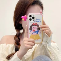 disney funny snow white iphone 13 12 mini 11 pro x xr xs max 7 8 6 plus girly cartoon cute phone case