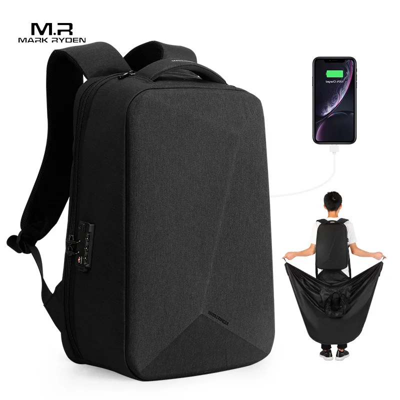 

Mark Ryden NEW Anti-thief TSA Lock Men Backpack Waterproof Raincoat 15.6 inch Laptop Bag Man Travel Bag