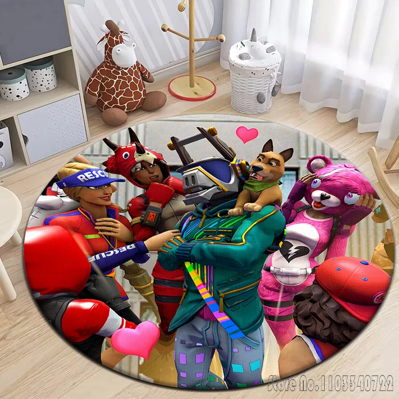 Игра Fort Gun и пожарная битва круглый ковер спальня гостиная дверной коврик пикник