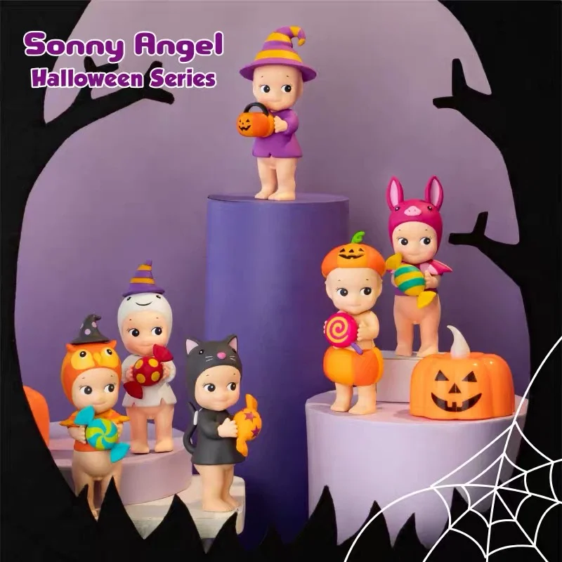 

Sonny Angel Halloween Collection Blind Box Action Anime Figures Kawaii Desk Surprise Doll Toy for Girl Gifts Cute Desk Model