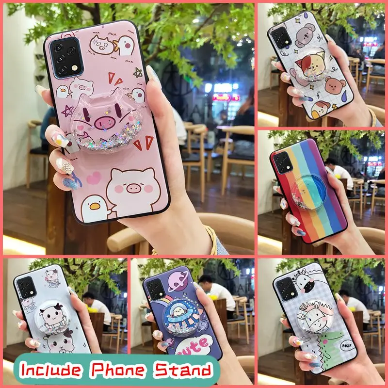 glisten silicone phone case for umidigi a11s soft case phone stand holder tpu cartoon kickstand free global shipping