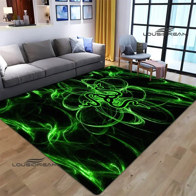3D игровой коврик razer с принтом логотипа ковер для гостиной спальни нескользящий