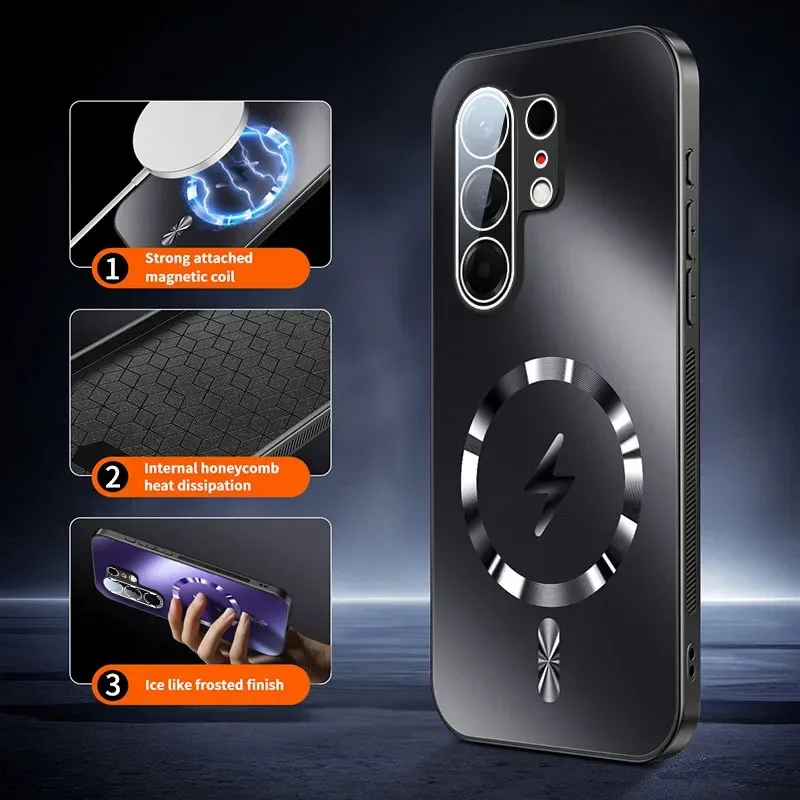 Фото Чехол Skinlee для Tecno Camon 50 Pro AG Flash с электромагнитным креплением, противоударный чехол для Tecno Camon 50 Ultra №1