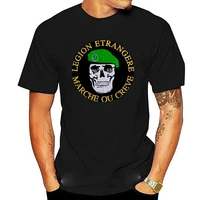french foreign legion special forces skull t shirt high quality cotton large sizes breathable top loose casual t shirt s 3xl