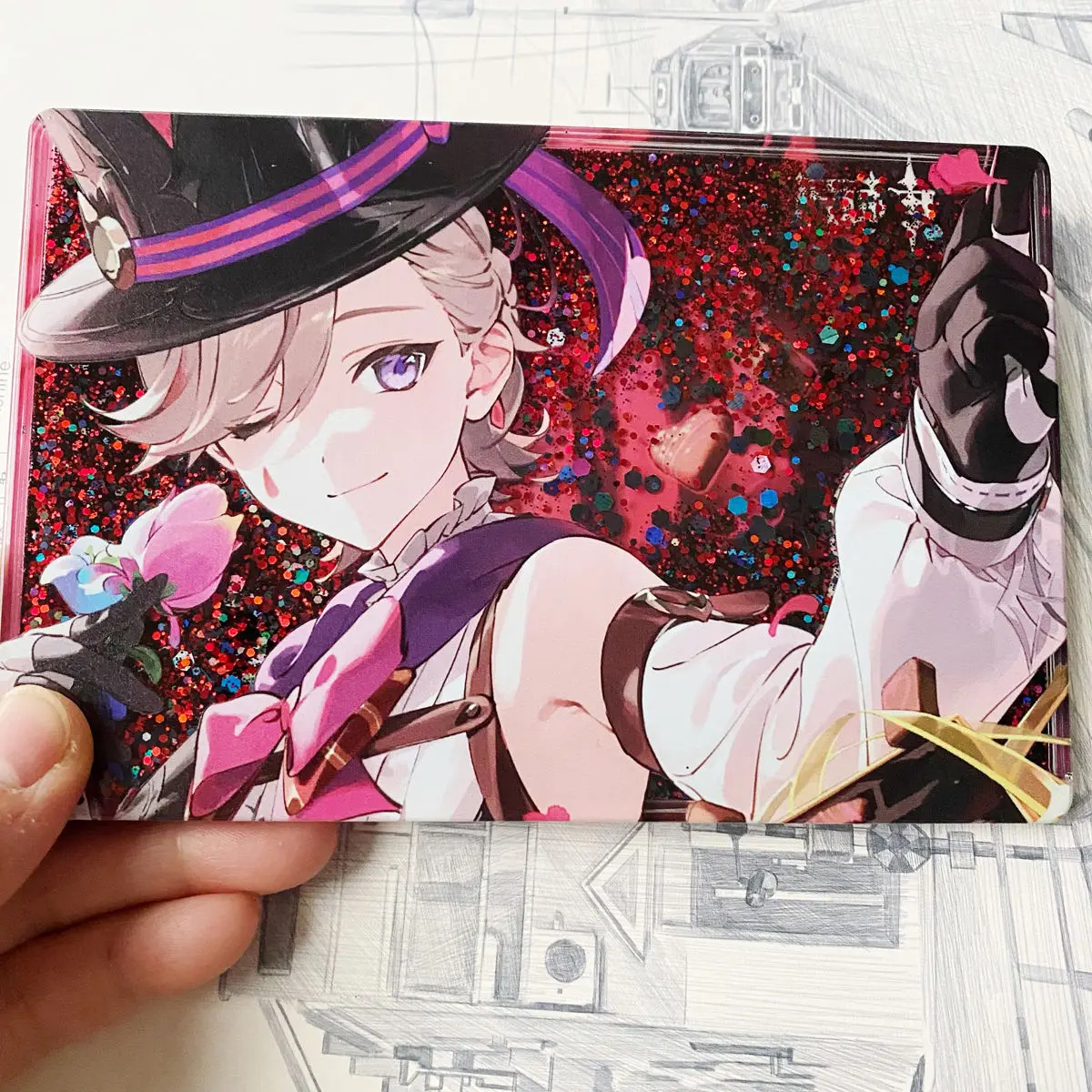 Аниме игра Merch Lyney белый день сыпучий песок маджонг индивидуальные акриловые