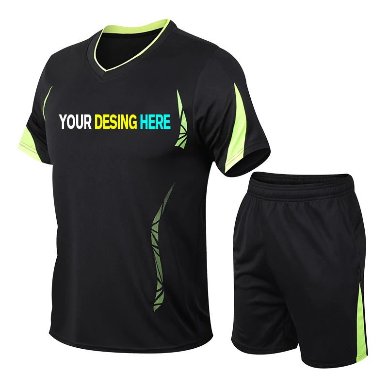

Summer clothes New sports fast drying breathable moisture absorption Men's summer sports fitness outdoor Sportswear Large custom