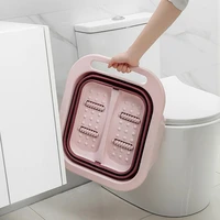 foldable water container home spa foot bath soaking tub with massaging roller hot water tub massage bath foot bath barrel