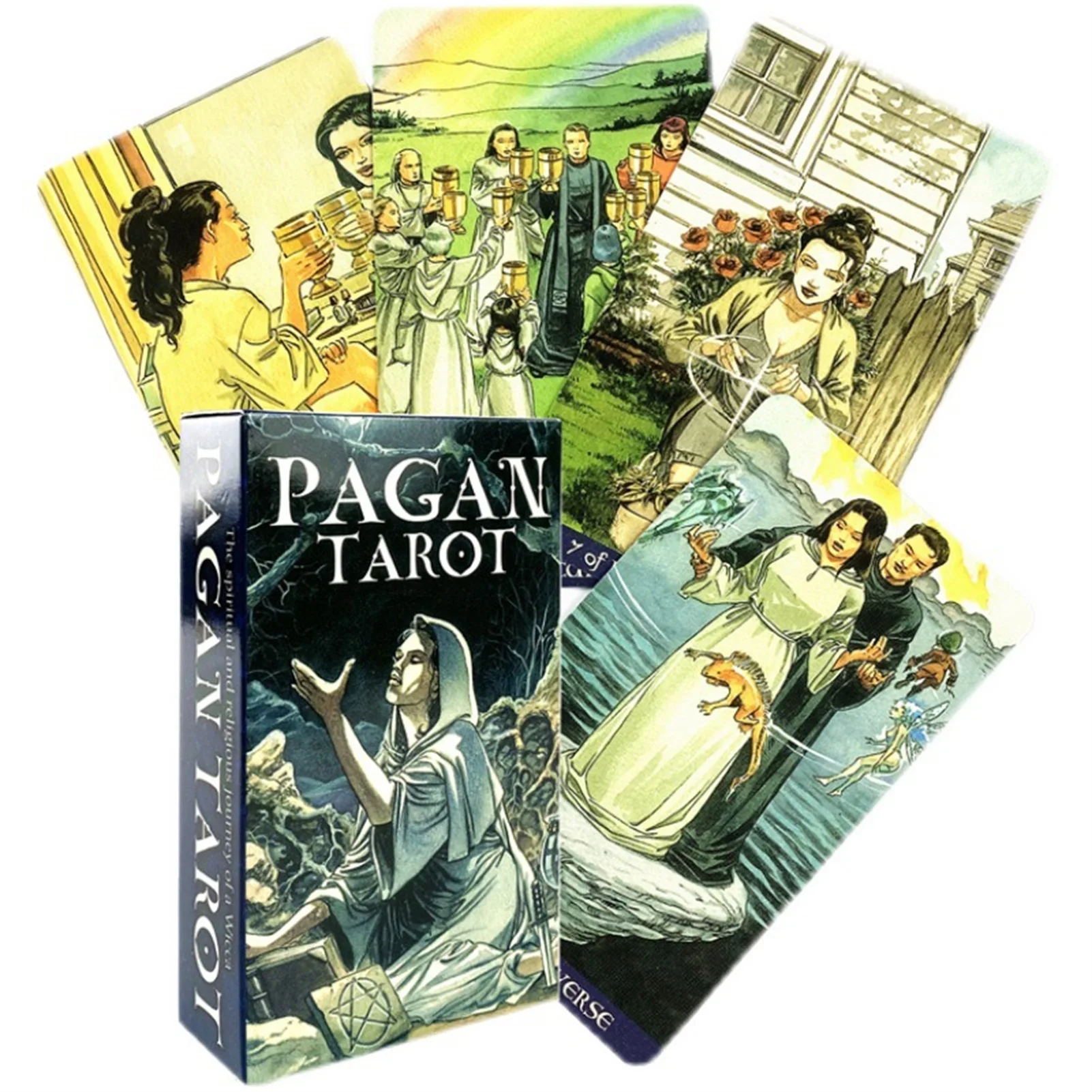 

Новые языческие карты Таро Оракл Таро колода Таро гадания колода Таро для женщин девочек карты игры настольная игра английская версия