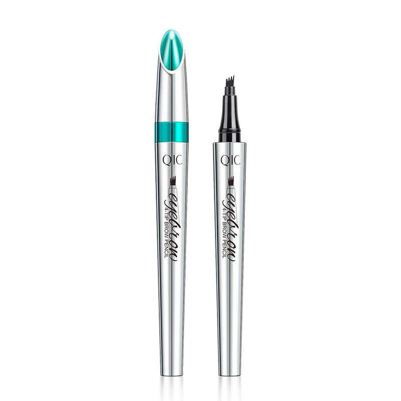 Japanese Four Head Imitation Wild Eyebrow Waterproof Non Halo Dye Four Claw Bifurcated Liquid Eyebrow Pencil