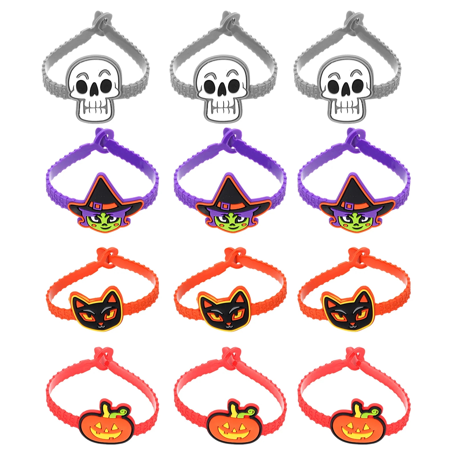 

12Pcs Fashionable Durable Creative Weird Kids Wristbands Wrist Bands Bracelets For Kids for Children Party Decor