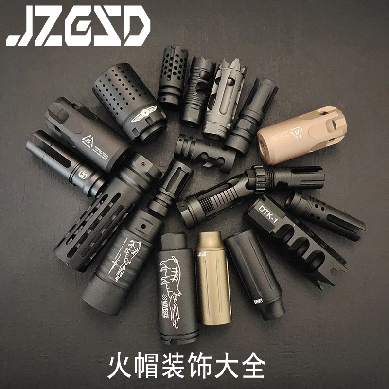 

Matel Jinming 11 12 AK fire tube 14mm reverse teeth Renxiang AK47 water bullet toy gun parts wargame Hunting Rifle Accessories